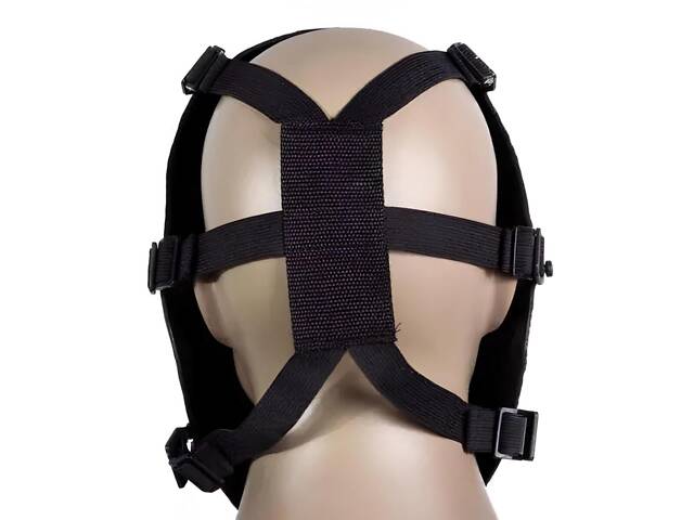 Маска для страйкбола череп RESTEQ, черная, универсальный размер, пейнтбол, спорт, экстрим - Фото 5