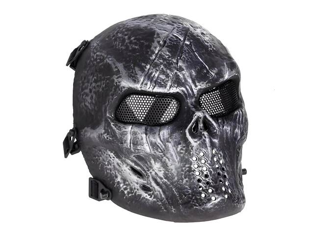 Маска для страйкбола Чужой RESTEQ — спортивная маска для пейнтбола, катания на лыжах, квадроцикле и мотоцикле - Фото 3