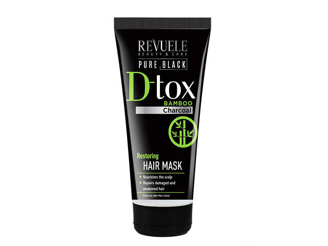 Маска для волос Revuele Pure Black Detox Restoring Hair Mask 200 мл