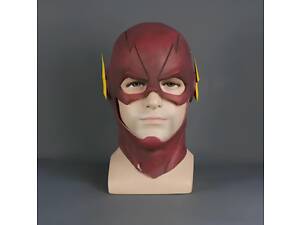 Маска Flash RESTEQ человек молния для взрослых, латексная. Косплей Барри Аллен