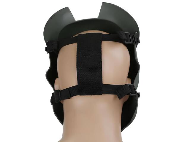 Маска Хижак RESTEQ бронзова для страйкболу та пейнтболу — з інфрачервоним лазером і LED-підсвіткою - Фото 4