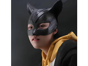 Маска Женщины Кошки, Catwoman, черная полулицевая маска, супергерой из комиксов о Бэтмене, DC Comics