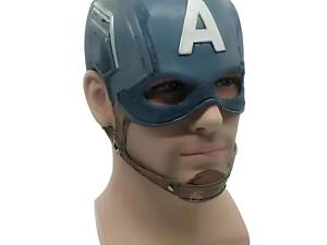 Маска Капитан Америка RESTEQ для взрослых — резиновая защитная маска для косплея и вечеринок, стиль Мстители Marvel