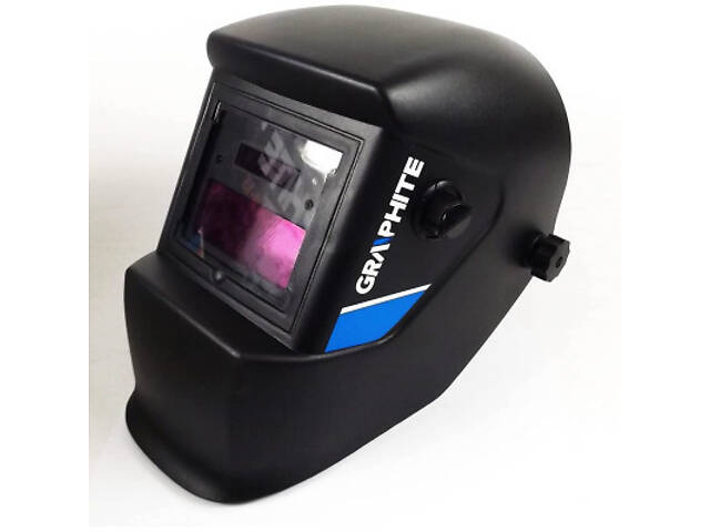 Маска зварювальника Graphite автозатемнення, 1/15000 сек, два датчики дуги, регулювання з (56H822) - Фото 2