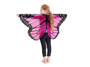Маскарадные крылья бабочки RESTEQ розовый стильный аксессуар для праздников вечеринок и фотосъемки.