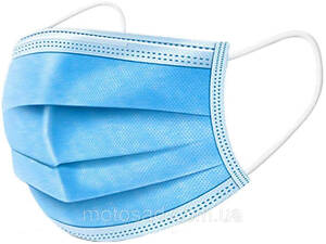 Маски захисні медичні (хірургічні) одноразові, упаковка 50 шт