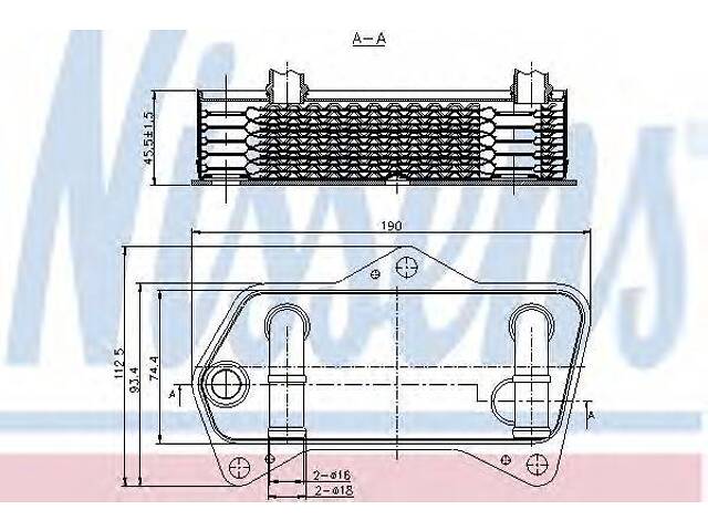 Масл.рад. AI A 3S 3(03-)1.8 TFSI(+)[OE 02E409061B] NISSENS 90653 на VW PASSAT (362)