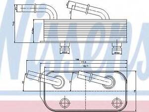 Масл.рад. B10(E39)3.2 i(+)[OE 17217505823] NISSENS 90658 на BMW 7 седан (E38)