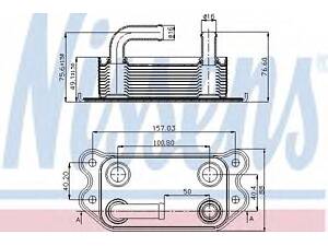 Масл.рад. VOLVO C70(05-)2.4 i 20V(+)[OE 30774483] NISSENS 90714 на VOLVO S40 II седан (MS)