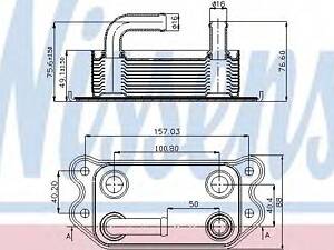 Масл.рад. VOLVO C70(05-)2.4 i 20V(+)[OE 30774483] NISSENS 90714 на VOLVO S40 II седан (MS)