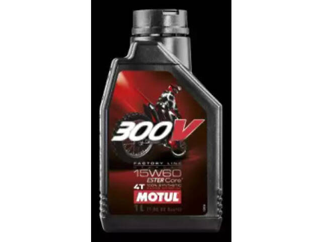 Масло для 4-х тактных двигателей, MOTUL 300V 4T Factory Line Off Road 15W-60 1L