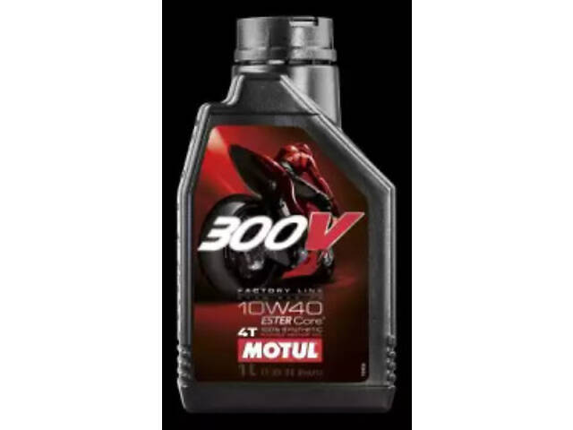 Масло для 4-х тактных двигателей, MOTUL 300V 4T Factory Line Road Racing 10W-40 1L