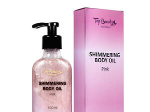 Суха олія для тіла з шимером Top Beauty Shimmering Body Oil 100 мл, Pink/Рожевий шиммер