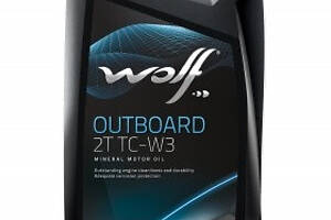 Масло для водної техніки WOLF OUTBOARD 2T TC-W3, 1л