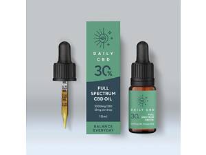 Олія КБД 30% Full Spectrum олія 10ml DailyCBD Конопляна олія cbd Кбд медична олія для сну