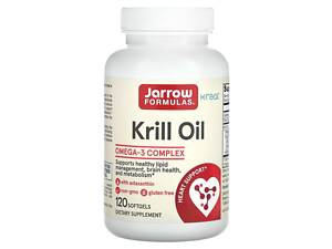 Масло криля, Krill Oil, Jarrow Formulas, 300 мг, 120 гелевых капсул