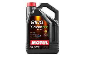 Масло моторное 5W-30 синтетика 5 л Motul 8100 X-clean EFE 109471