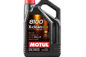 Олива моторна 5W-30 синтетика 5 л Motul 8100 X-clean EFE 109471