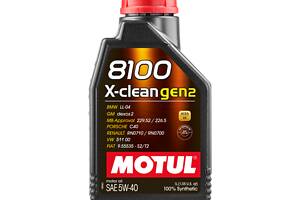 Масло моторное 5W-40 1 л MOTUL 8100 X-clean GEN2 109761