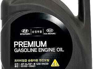 Масло моторное Hyundai/Kia Premium Gasoline 5W-20, 4 л