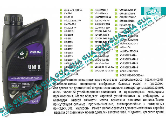 Масло трансмиссионное Vitis ATF UNI X (1л.) 081146 Audi/АУДИ 100 1982-, Acura/АКУРА ILX Sedan, Acura/АКУРА MDX SUV