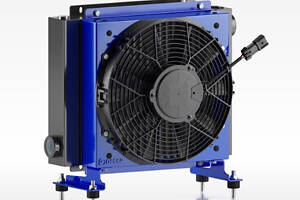 Маслоохладитель, теплообменник, вентилятор, кулер, oil cooler 55-220 л/мин