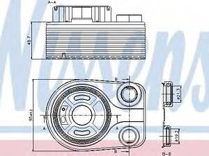 Масляний радіатор NISSENS 90705 на RENAULT GRAN TOUR III универсал (KZ0/1)