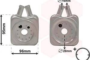Масляный радиатор VARIOUS AUDI/FORD/SEAT (Van Wezel)