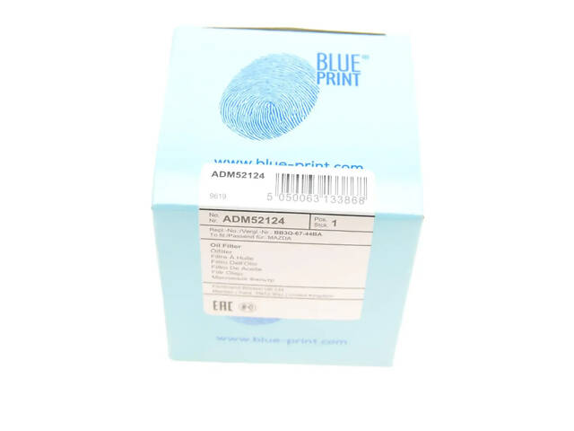 Масляний фільтр BLUE PRINT ADM52124 Ford Ranger BB3Q6744BA, JU2Z6731A, U2Y014302 - Фото 6