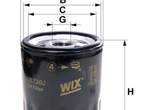Масляный фильтр двигателя WL7483