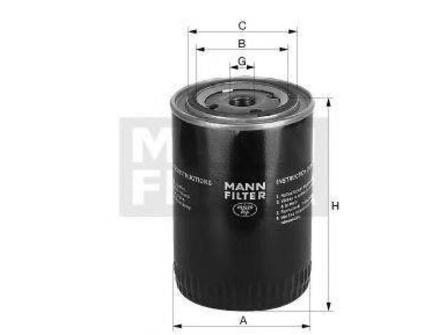 Масляний фiльтр MANN-FILTER W951 - Фото 1