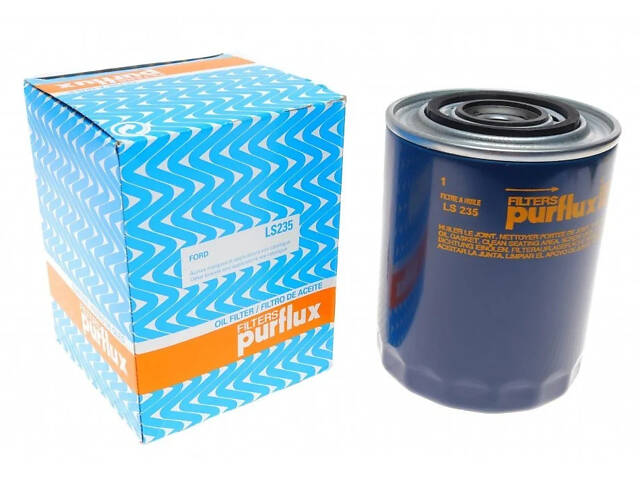 Масляний фільтр Purflux LS235 Renault Safrane, Trafic, Master; Opel Movano; Fiat Ducato; Iveco Daily; Peugeot Boxer; Cit - Фото 1