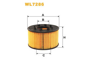 Масляний фільтр WIX WL7286 FORD MONDEO III, TRANSIT; JAGUAR X-TYPE I 2.0D/2.2D/2.4D