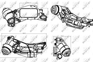 Масляный радиатор, OPEL Astra 1.6 10/06-10/15