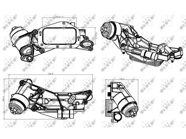 Масляный радиатор, OPEL Astra 1.6 10/06-10/15