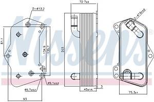 Масляный радиатор AUDI A1 (GBA) / SEAT LEON (5F1) / VW TOURAN (5T1) 2008-2022 г.