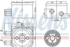 Масляный радиатор AUDI A3 (8L1) / VW BORA (1J6) / AUDI TT (8N9) 1988-2016 г.