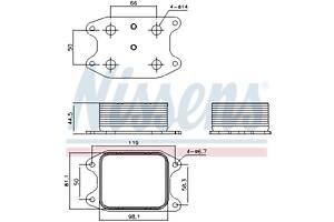 Масляный радиатор AUDI Q3 (F3B) / AUDI A3 (8YS) / SKODA YETI (5L) 2008-2022 г.