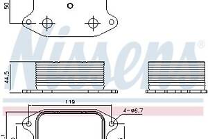 Масляный радиатор AUDI Q3 (F3B) / AUDI A3 (8YS) / SKODA YETI (5L) 2008-2022 г.