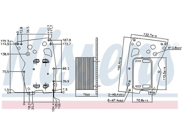 Масляный радиатор BMW 1 (F21) / BMW 3 (E92) / BMW 5 (F10) 2004-2021 г.