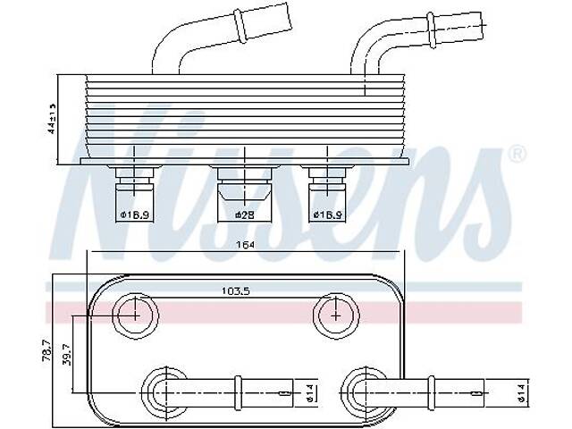 Масляный радиатор BMW 3 (E46) / BMW X3 (E83) / BMW Z4 (E85) 1997-2011 г.