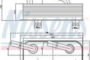 Масляный радиатор BMW 5 (E39) / BMW 7 (E38) 1994-2004 г.