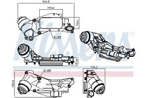 Масляный радиатор CHEVROLET TRAX / SAAB 9-5 (YS3G) / OPEL ASTRA J GTC 2002-2019 г.