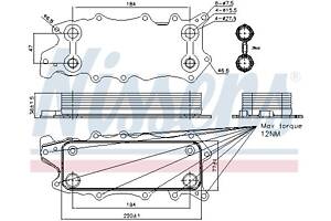 Масляный радиатор CHRYSLER 300C (LX, LE) / JEEP COMMANDER (XK, XH) 1989-2022 г.