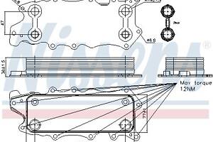 Масляный радиатор CHRYSLER 300C (LX, LE) / JEEP COMMANDER (XK, XH) 1989-2022 г.