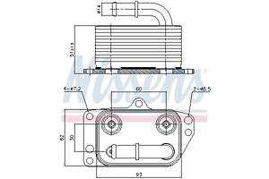 Масляный радиатор CITROEN JUMPY / CITROEN C4 (LC_) / PEUGEOT 807 (EB_) 2000-2016 г.