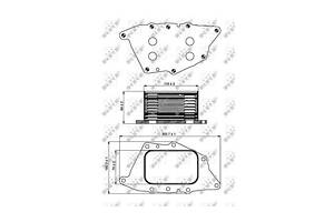 Масляный радиатор двигателя 31 287