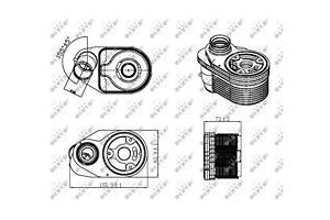 Масляный радиатор двигателя 31324
