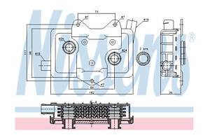 Масляный радиатор двигателя 90618