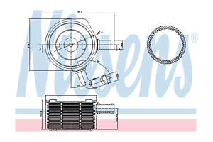 Масляный радиатор двигателя 90669